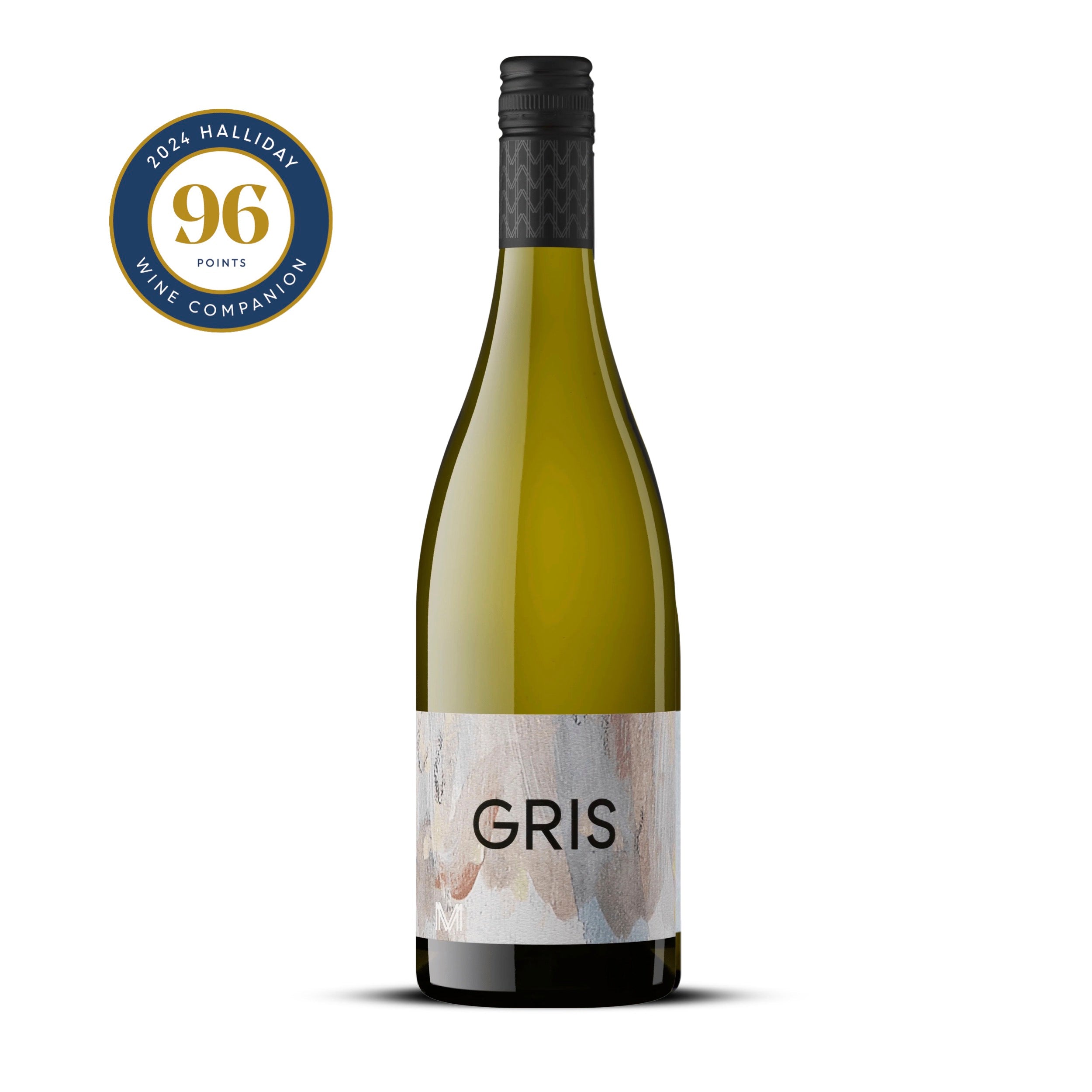 Bottle of Mulline Pinot Gris 2025 from Geelong, Victoria showing elegant Pinot Gris with pear, blood orange and citrus freshness.