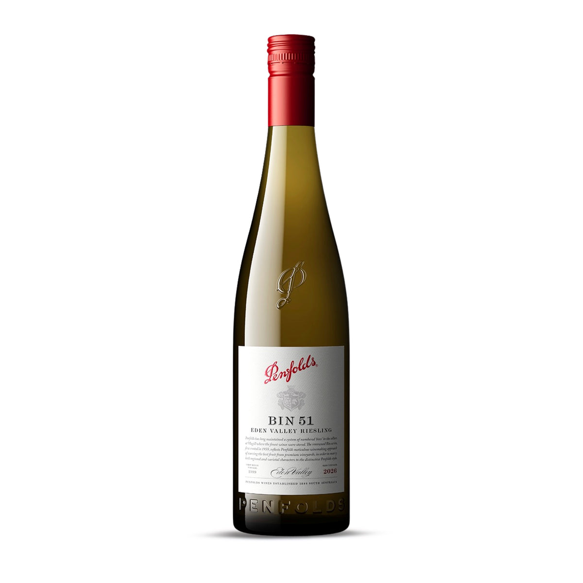 Penfolds Bin 51 Eden Valley Riesling 2026 bottle from South Australia. White Wine bottle