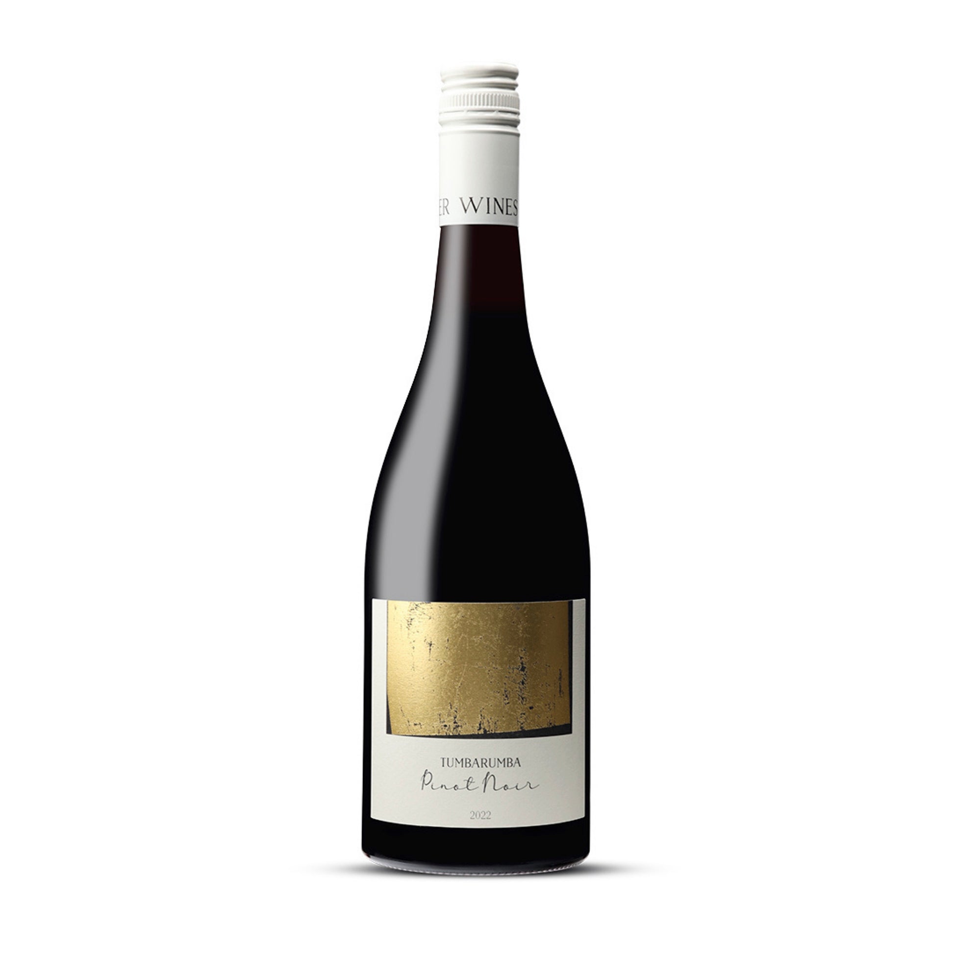 Bottle of Nick Spencer Pinot Noir 2022 from Tumbarumba, showing elegant red fruit and rose petal notes.